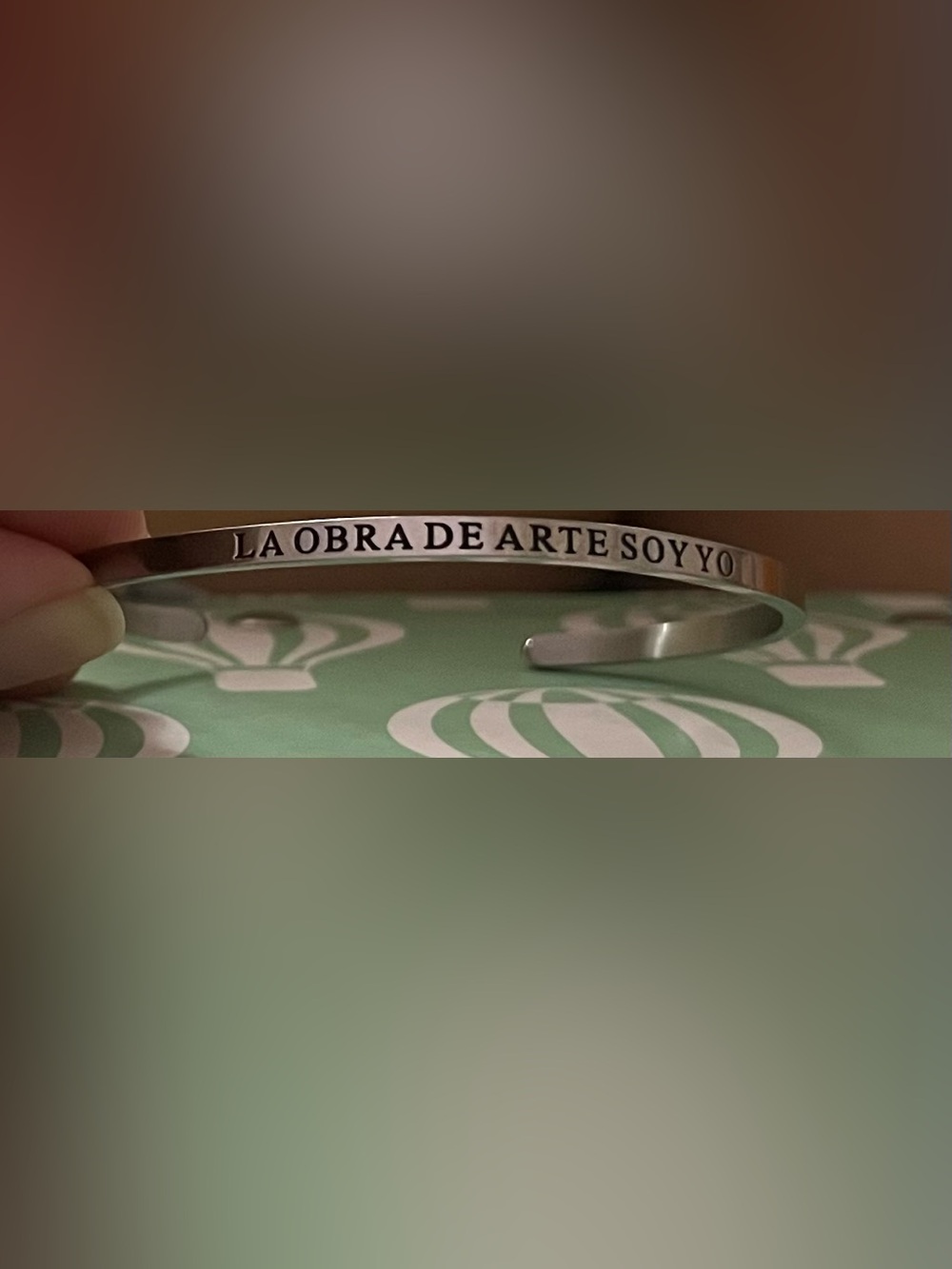 I am the artwork' Sterling Silver Bracelet